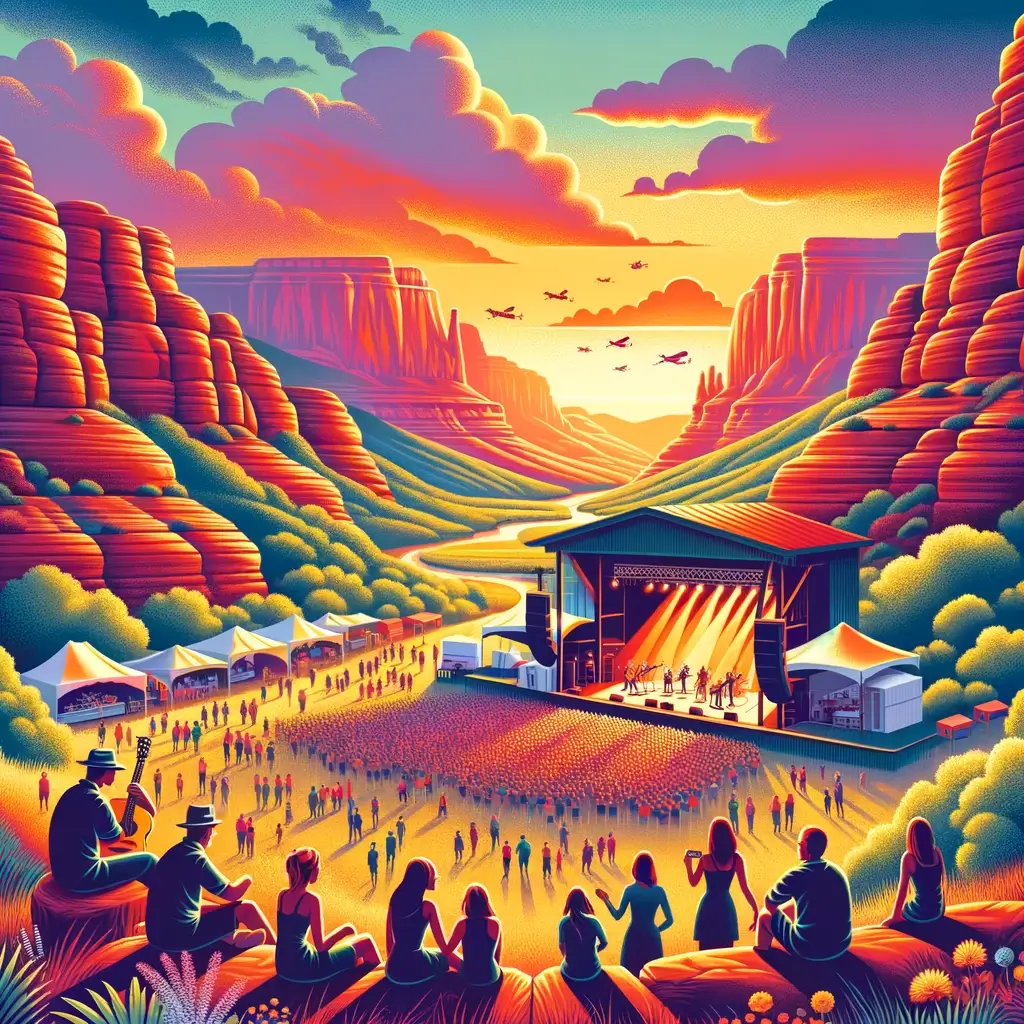 Tuacahn Amphitheatre Under the Red Rocks